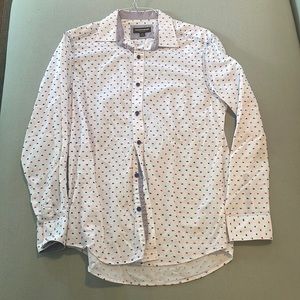 Johnston & Murphy White w/ Double-Sided Red & Blue Nepps